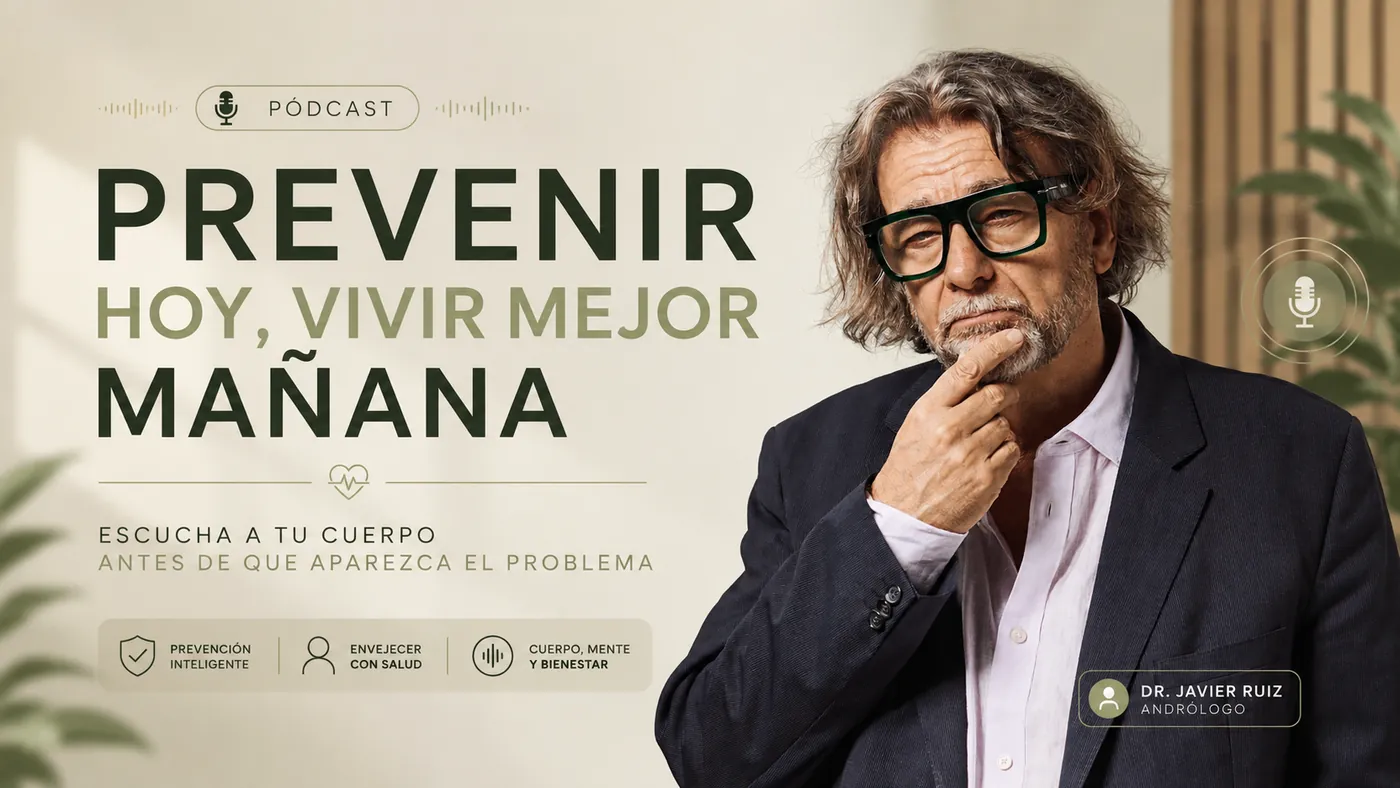 Portada del episodio «Prevenir hoy, vivir mejor mañana», con el Dr. Javier Ruiz Romero